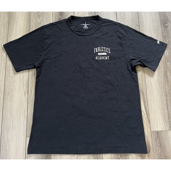 Fabletics The R&R Tee Fabletics Athletic Academy Black Men’s Size Medium - Picture 2 of 8